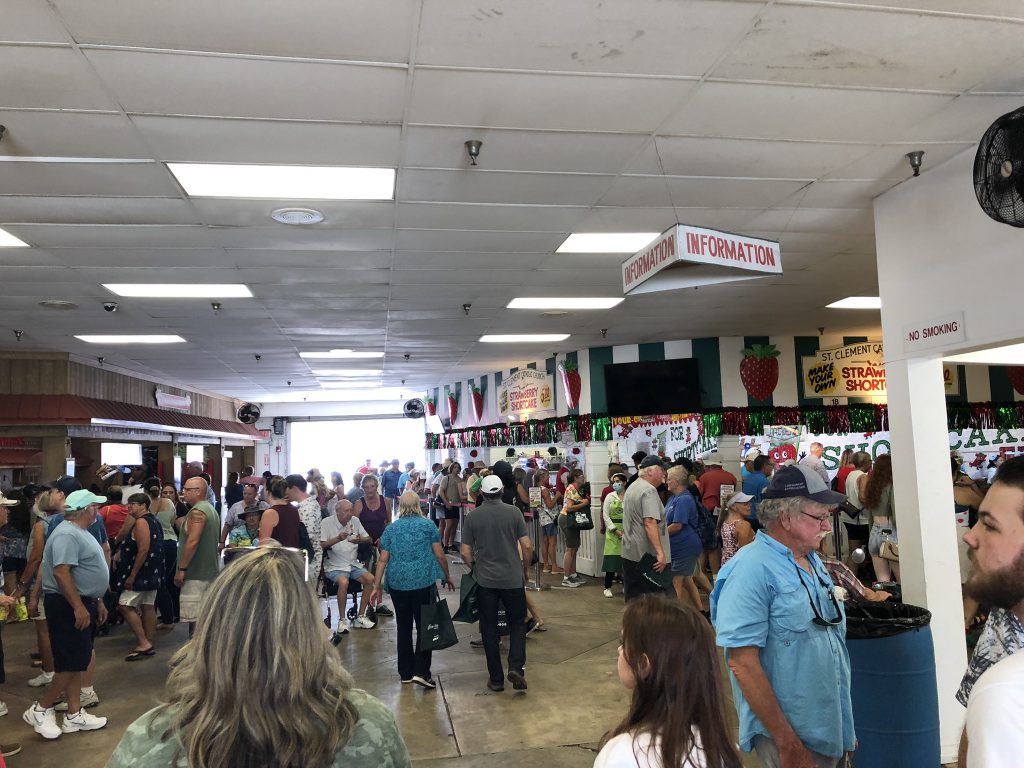 Strawberry Festival inside